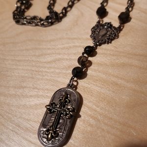 French Kande long chain necklace